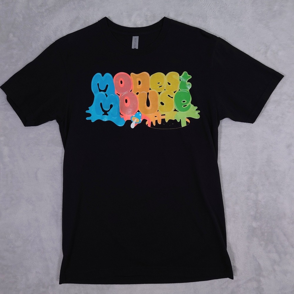Modest Mouse 2023 Tour T-shirt Size M W/ Dates Black Cotton Slim Fit Indie Rock